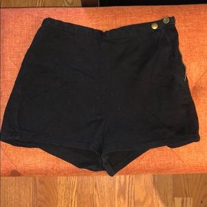American Apparel Black Booty short 24/25